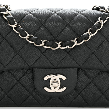 Chanel Caviar Quilted Mini Rectangular Flap Black 8 of 10