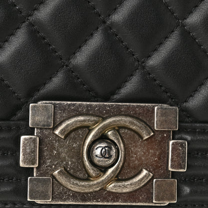 Chanel Lambskin Quilted Small Boy Flap Black 14 of 15