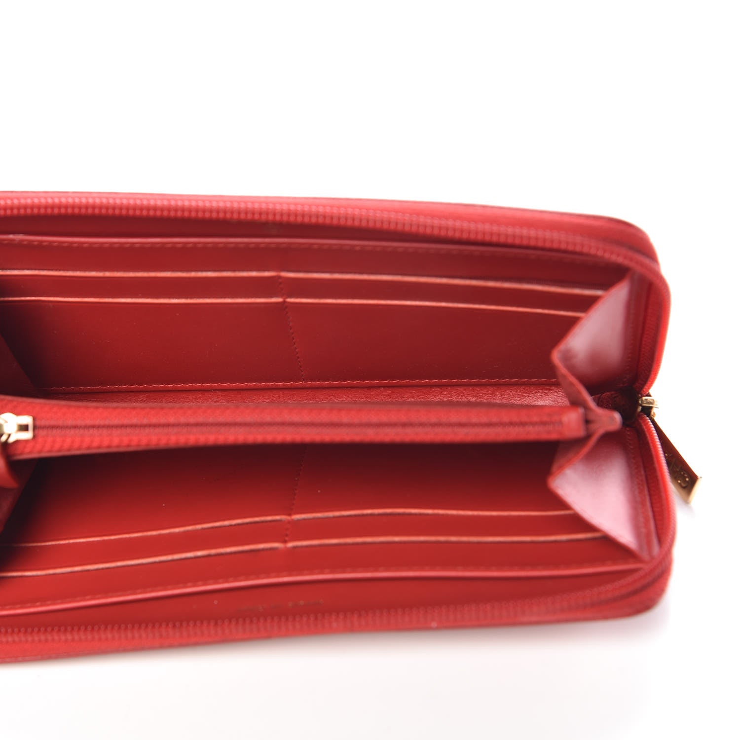 Chanel Caviar Large Timeless CC Zip Around Wallet Red 5 of 13