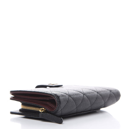 Chanel Caviar Quilted Zipped Pocket Wallet Black 4 of 10