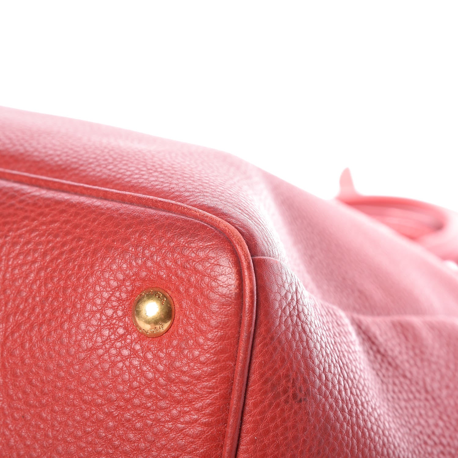 Prada Vitello Daino Tote Rosso 13 of 19