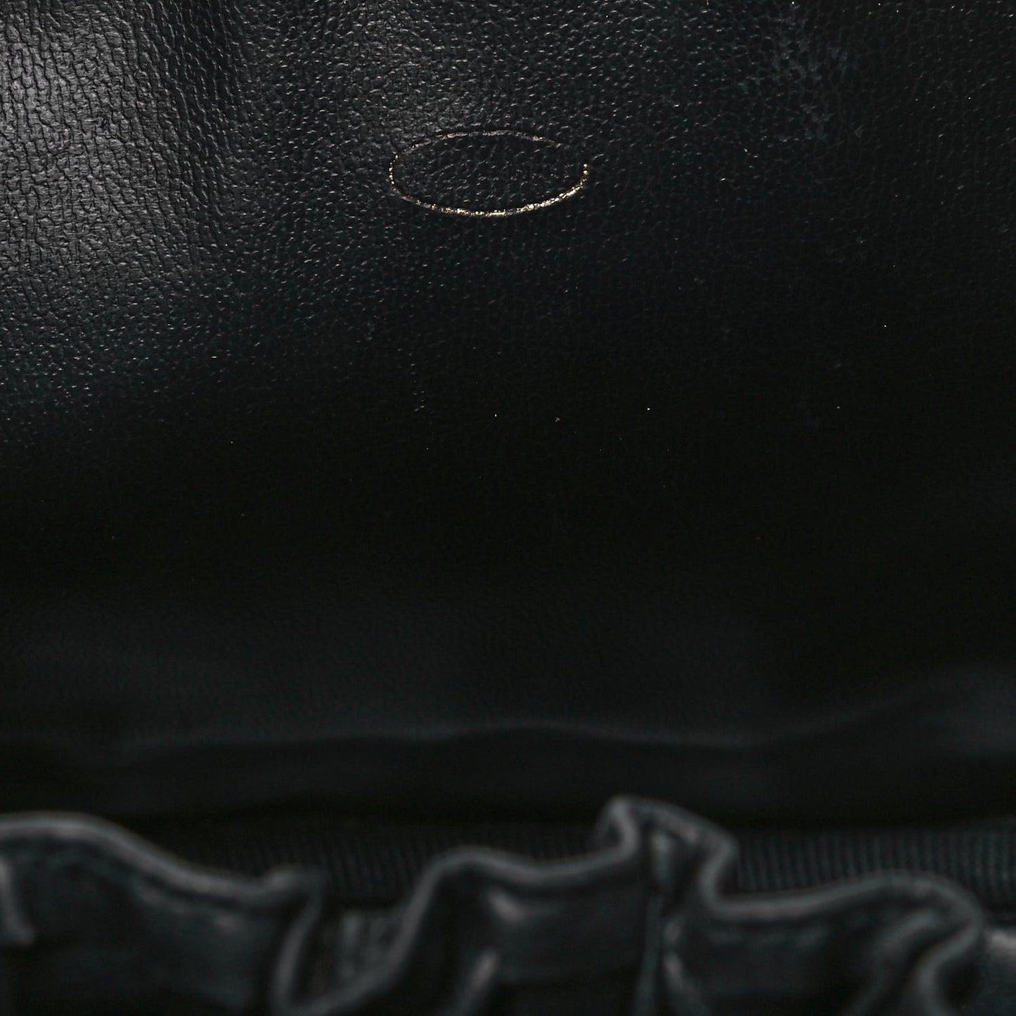 Calfskin Cosmetic Vanity Bag Black