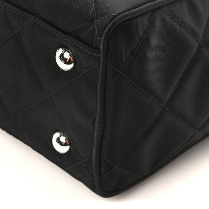 Prada Nylon Tessuto Impuntu Quilted Shoulder Bag Black 9 of 9