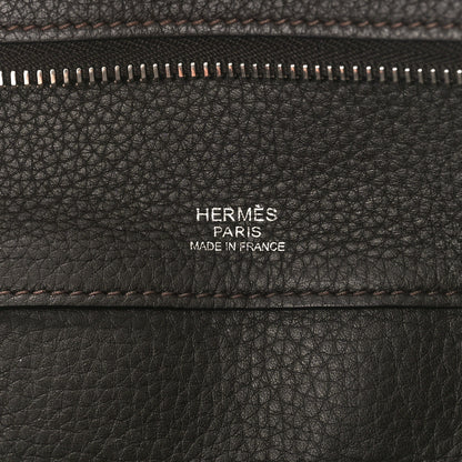 Hermes Taurillon Clemence Atlas 35 Chocolate 6 of 8