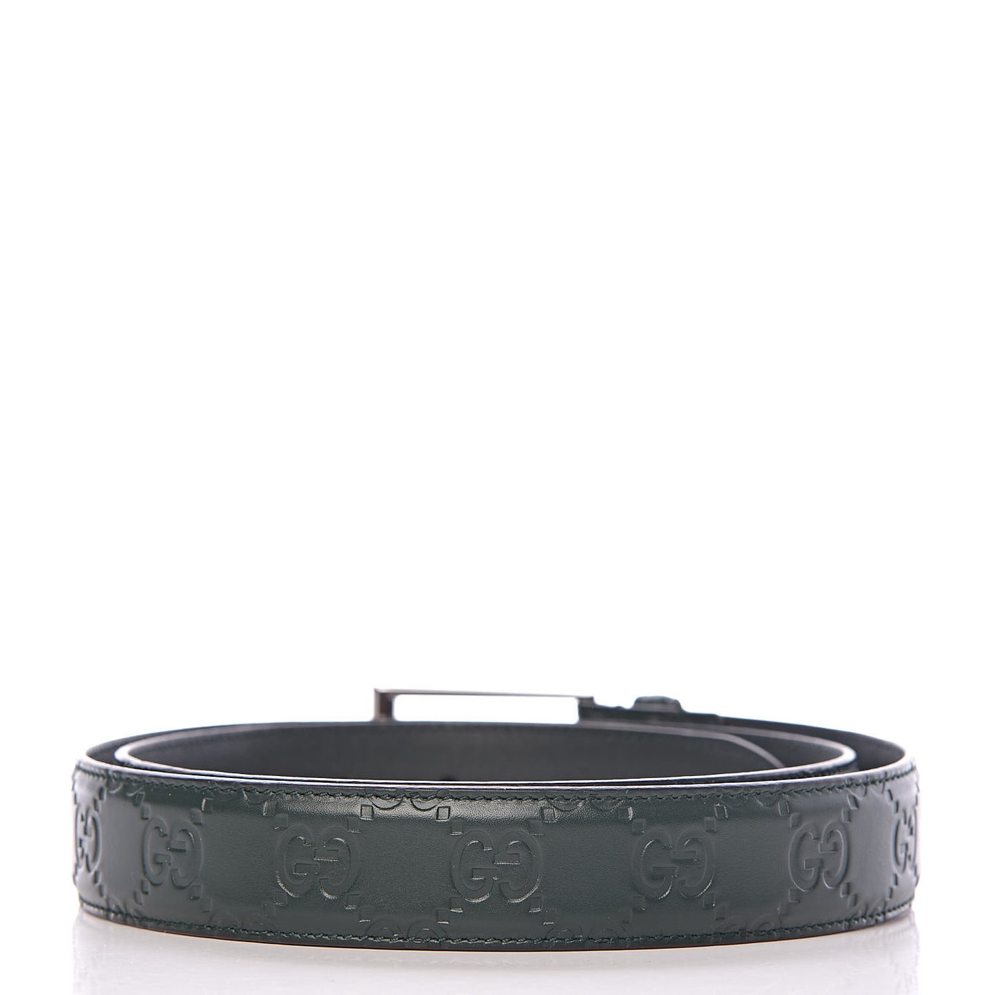 Guccissima Signature 30mm Belt 95 38 Verde