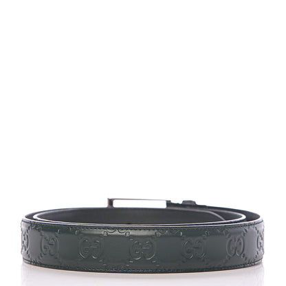Gucci Guccissima Signature 30mm Belt 95 38 Verde 3 of 6