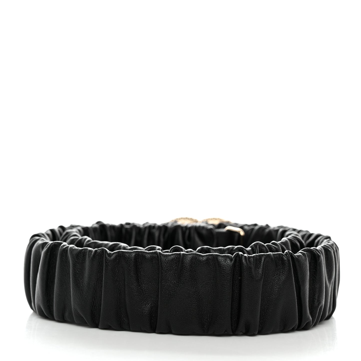 Lambskin Crystal Pearl CC Belt 85 34 Black