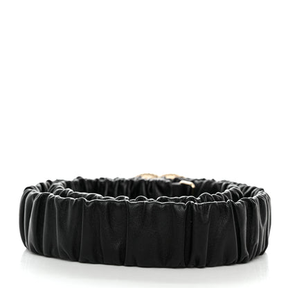 Chanel Lambskin Crystal Pearl CC Belt 85 34 Black 2 of 4