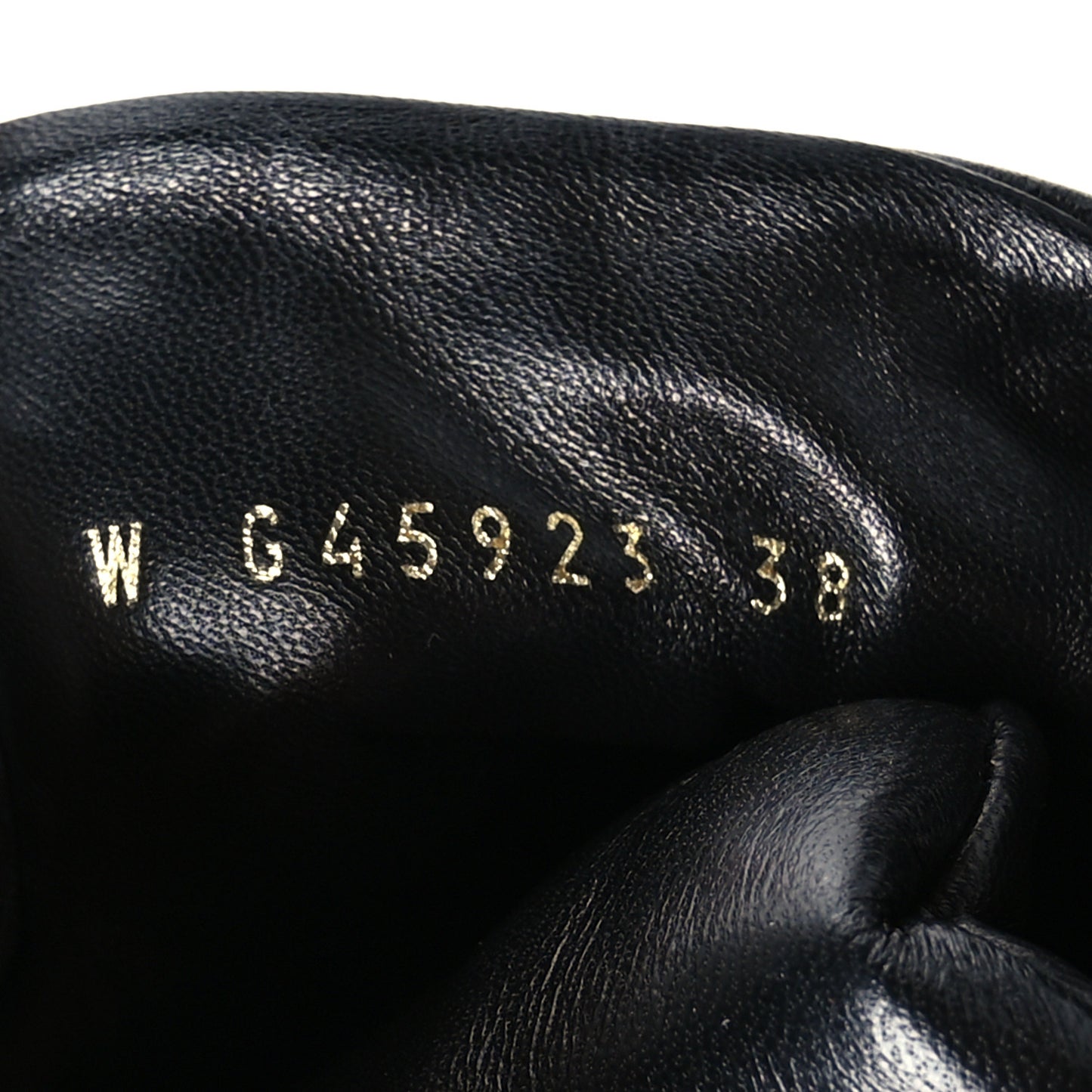 Lambskin Calfskin Quilted Lace Up Combat Boots 38 Black