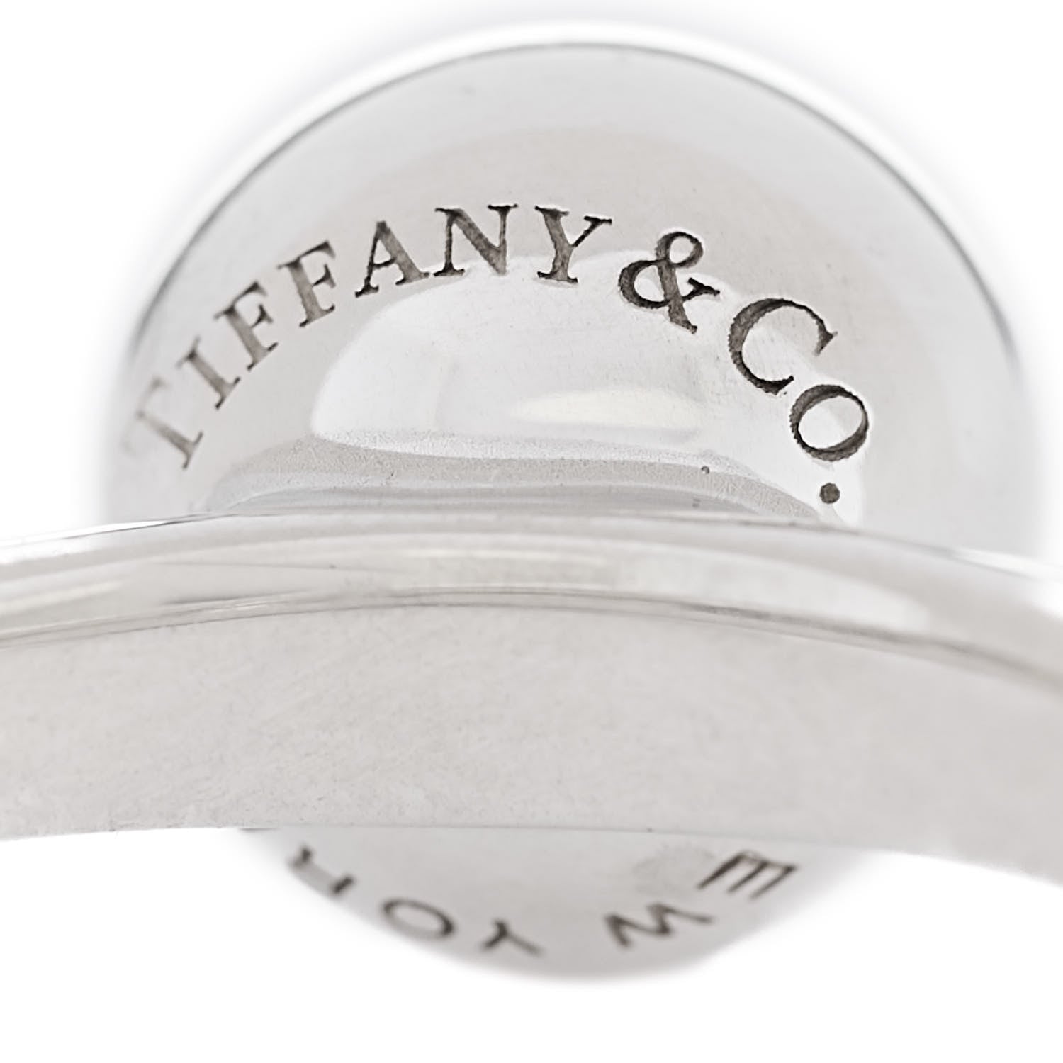 Tiffany Sterling Silver 8mm Hardwear Ball Ring 47 4.25 4 of 5