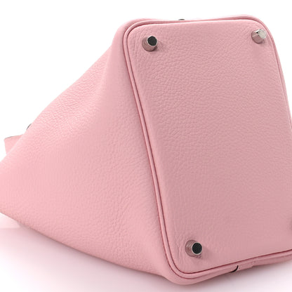 Hermes Taurillon Clemence Picotin Lock 18 PM Rose Sakura 9 of 11