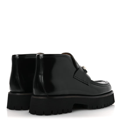 Gucci Cordovan Lux Womens Horsebit Platform Ankle Boots 39 Black 5 of 11
