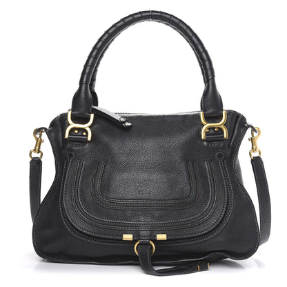 Chloe Calfskin Medium Marcie Satchel Black 1 of 16