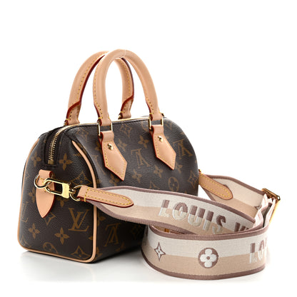 Louis Vuitton Monogram Speedy Bandouliere 20 Beige 3 of 10