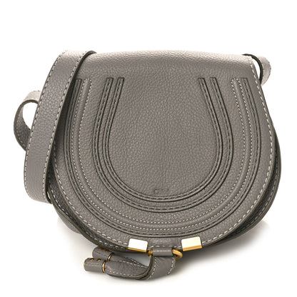 Chloe Calfskin Mini Marcie Round Crossbody Bag Cashmere Grey 1 of 8