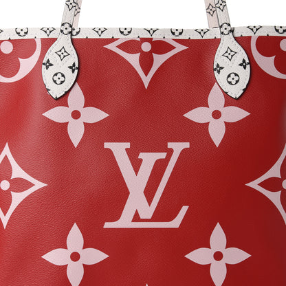 Louis Vuitton Monogram Giant Neverfull MM Rouge 10 of 11