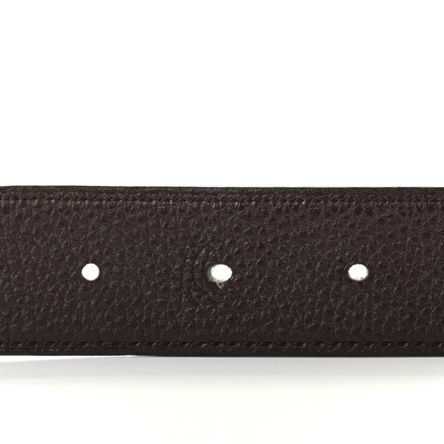 Hermes Box Togo 32mm Belt Strap 85 Black Chocolate 3 of 7