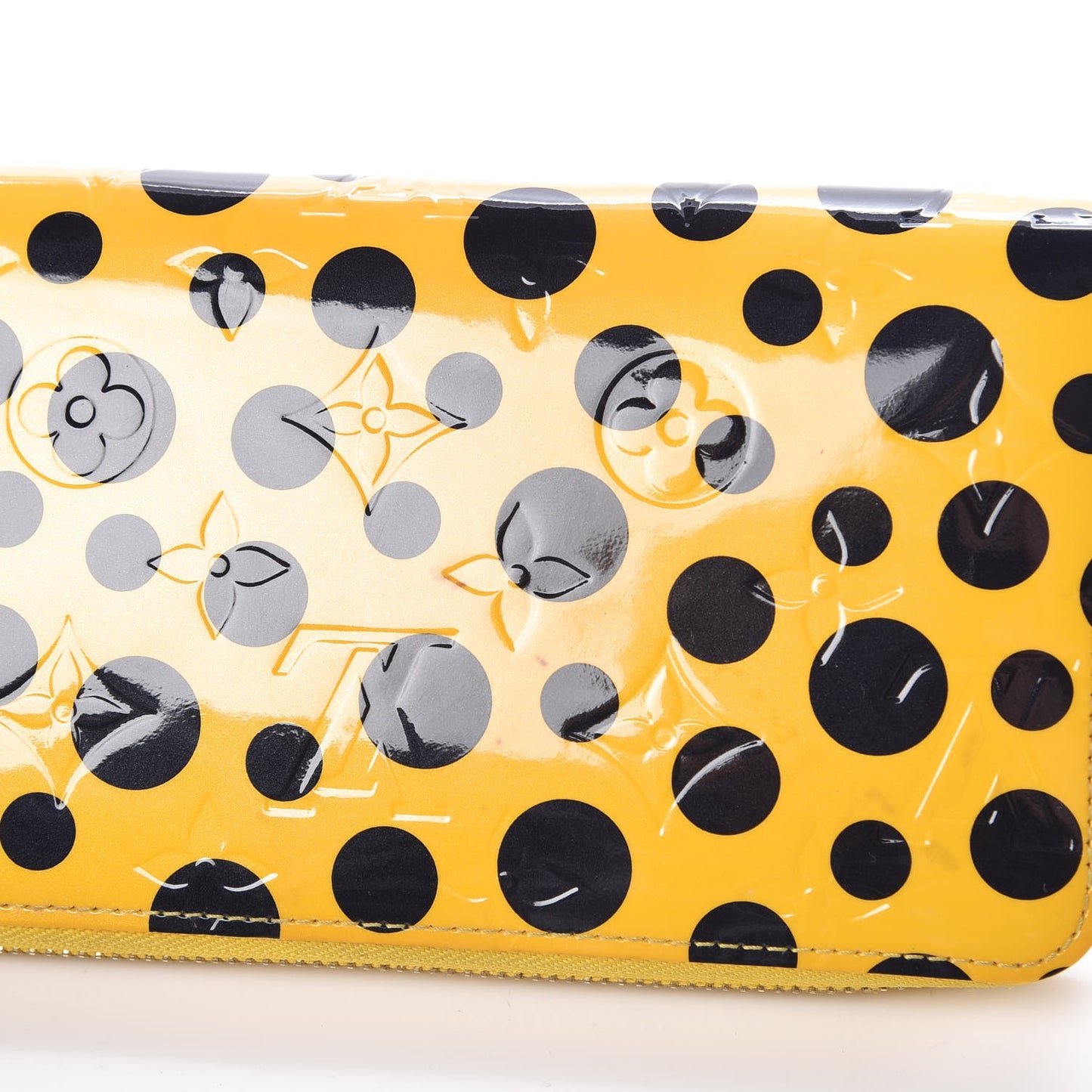 Vernis Kusama Infinity Dots Zippy Wallet Yellow