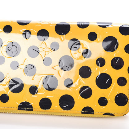 Louis Vuitton Vernis Kusama Infinity Dots Zippy Wallet Yellow 7 of 11