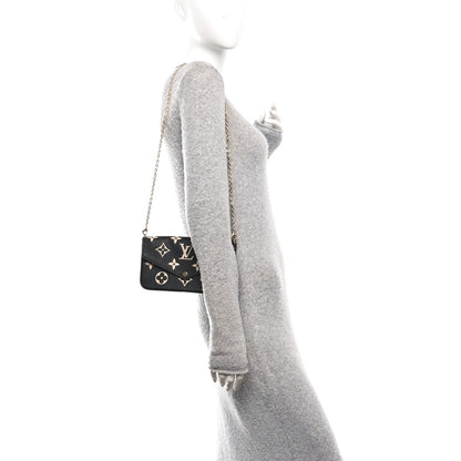 Louis Vuitton Empreinte Monogram Giant Felicie Pochette Black Beige 3 of 21