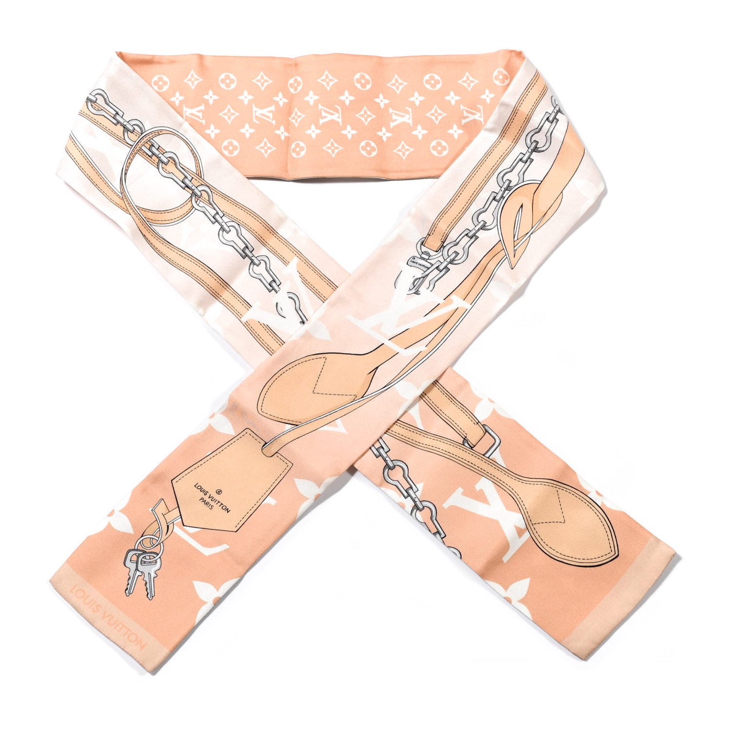 Silk Monogram Gradient By The Pool Bandeau Mist