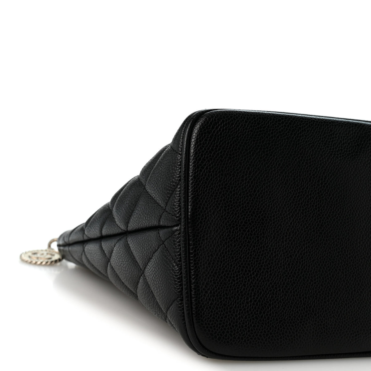 Caviar Quilted Medallion Tote Black