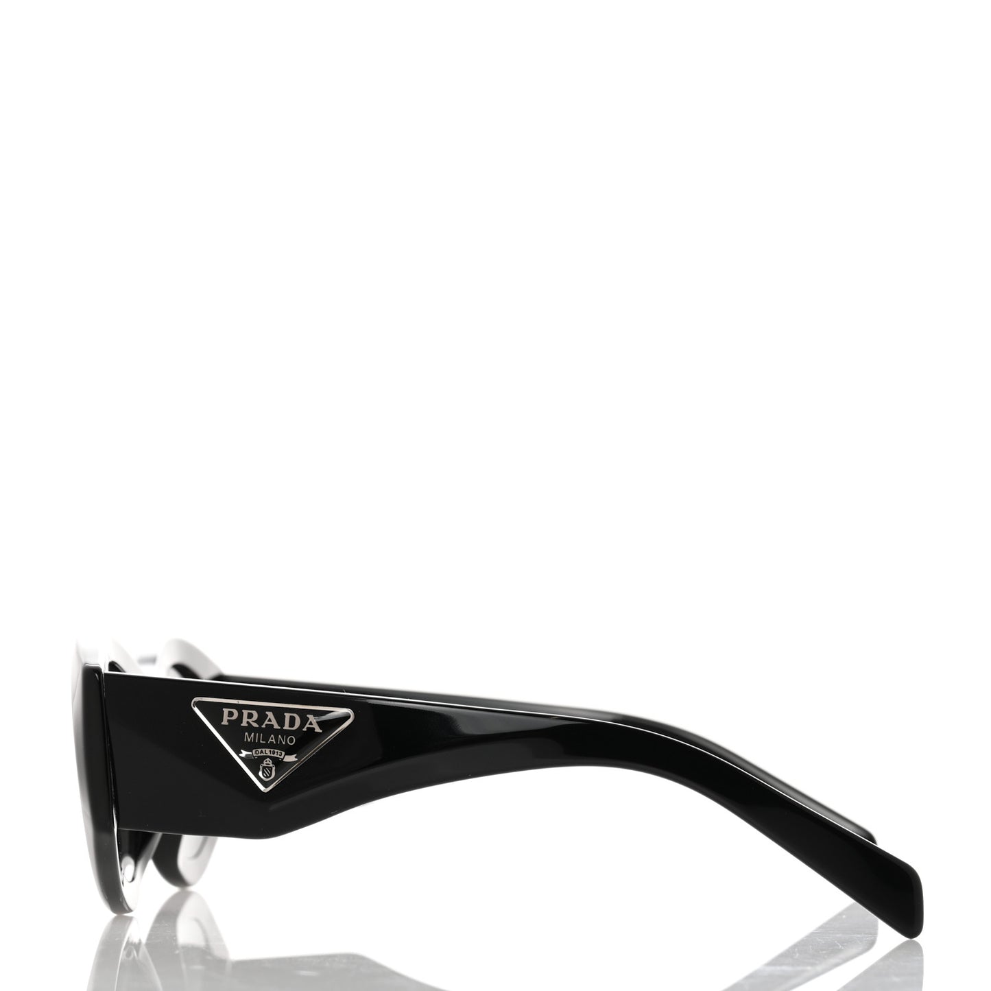 Acetate Oval Symbole Sunglasses SPR 20Z Black