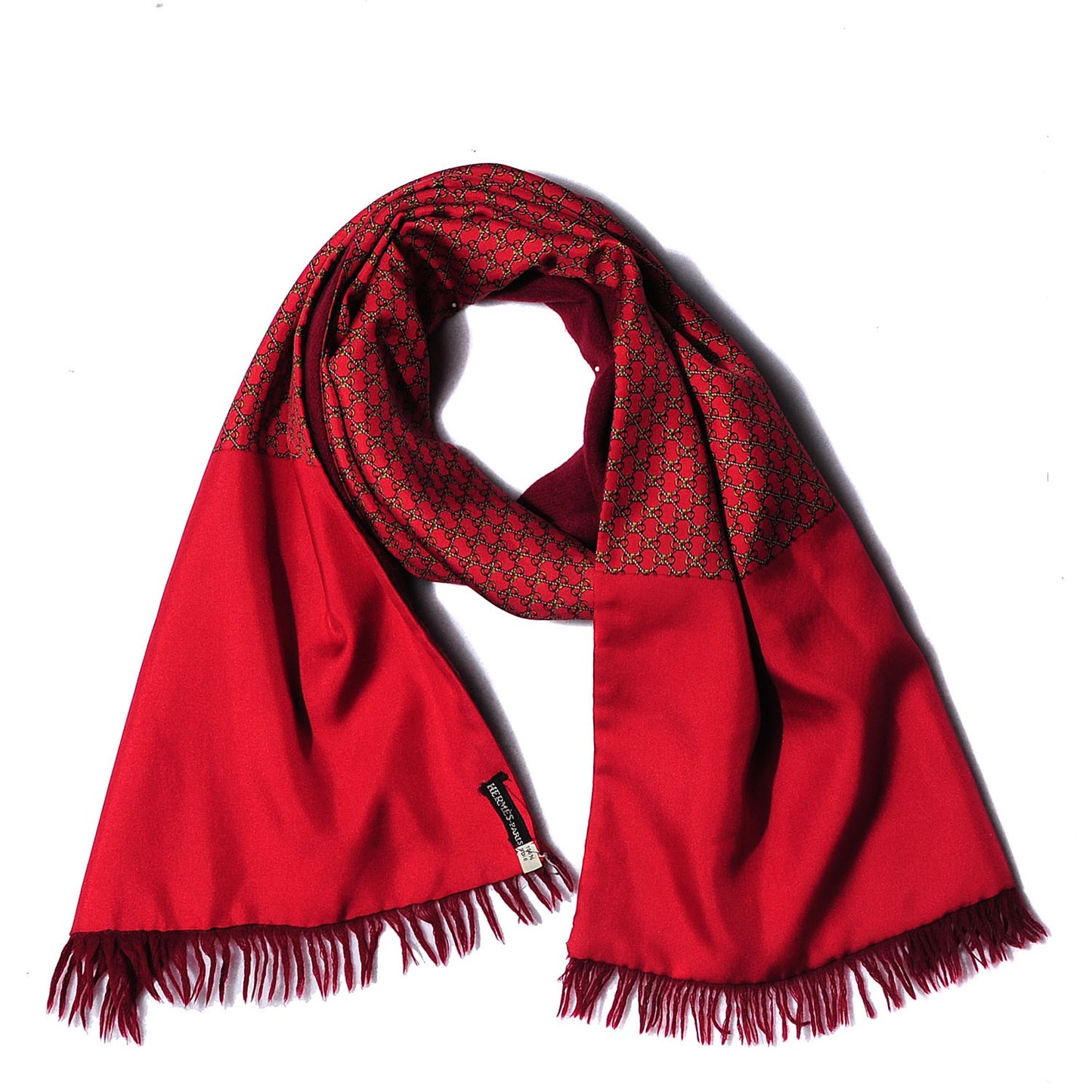 Men’s Cashmere Wool Silk Fringe Scarf