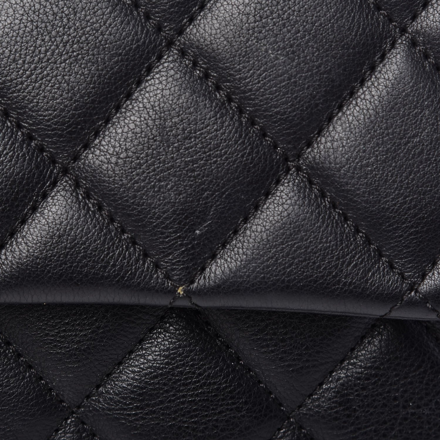 Chanel Calfskin Quilted Medium CC Crown Flap Black 9 of 12