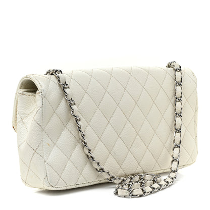 Chanel Caviar Quilted East West Flap White 3 of 19