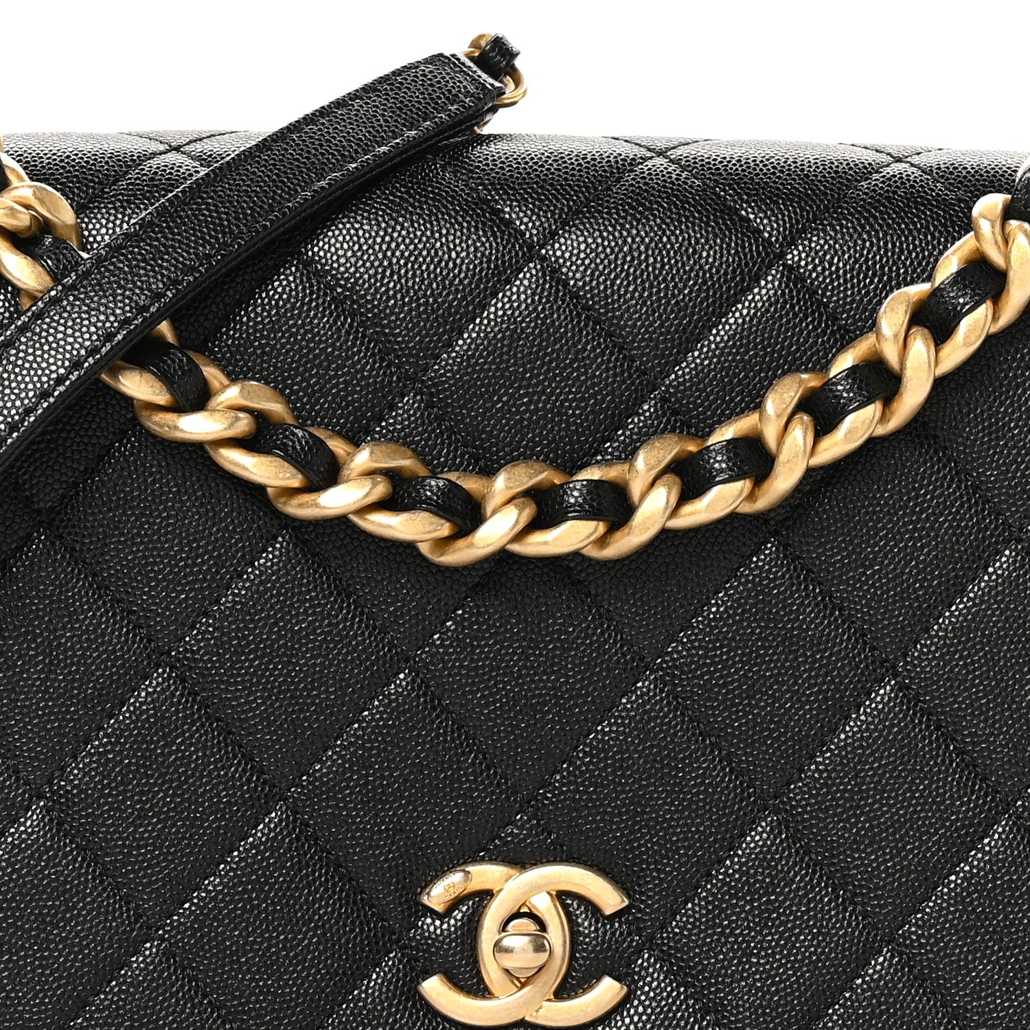 Chanel Caviar Quilted Medium Fashion Therapy Flap Bag Black 8 of 10