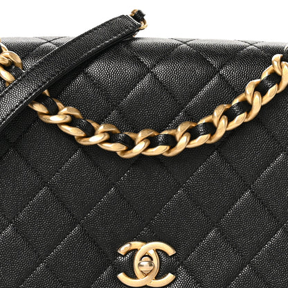Chanel Caviar Quilted Medium Fashion Therapy Flap Bag Black 8 of 10