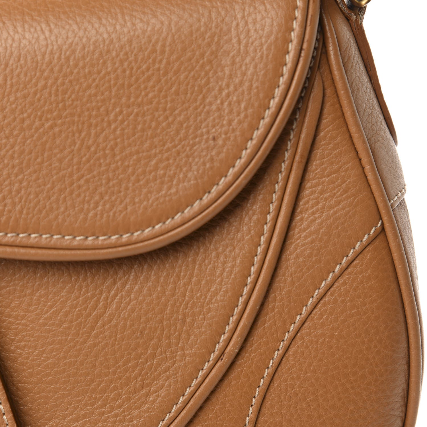 Christian Dior Calfskin Double Saddle Bag Brown 11 of 14