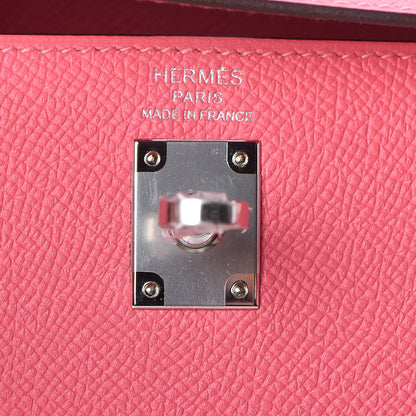 Hermes Epsom Kelly Sellier 25 Rose Lipstick 24 of 34