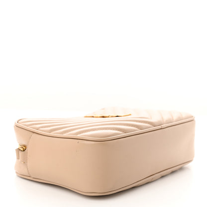 Saint Laurent Calfskin Matelasse Monogram Lou Camera Bag Dark Beige 4 of 16