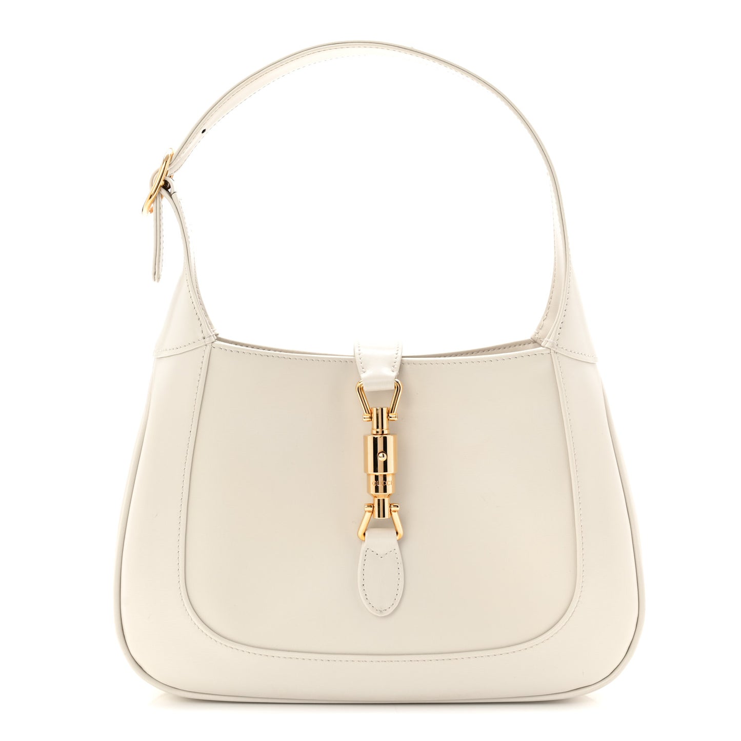 Boarded Dyana Lux Calfskin Small Jackie 1961 Hobo Mystic White