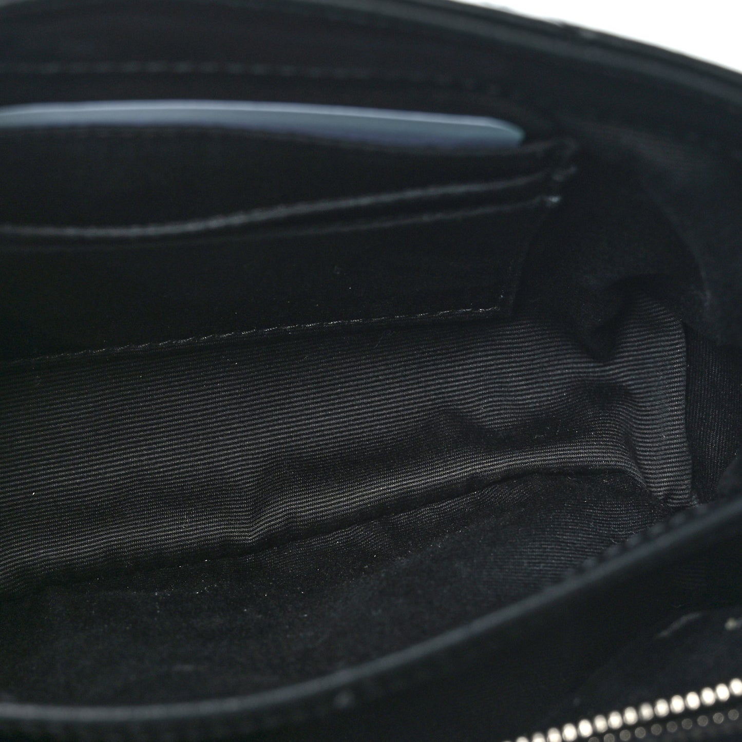 Calfskin Y Quilted Monogram Toy Loulou Crossbody Bag Black