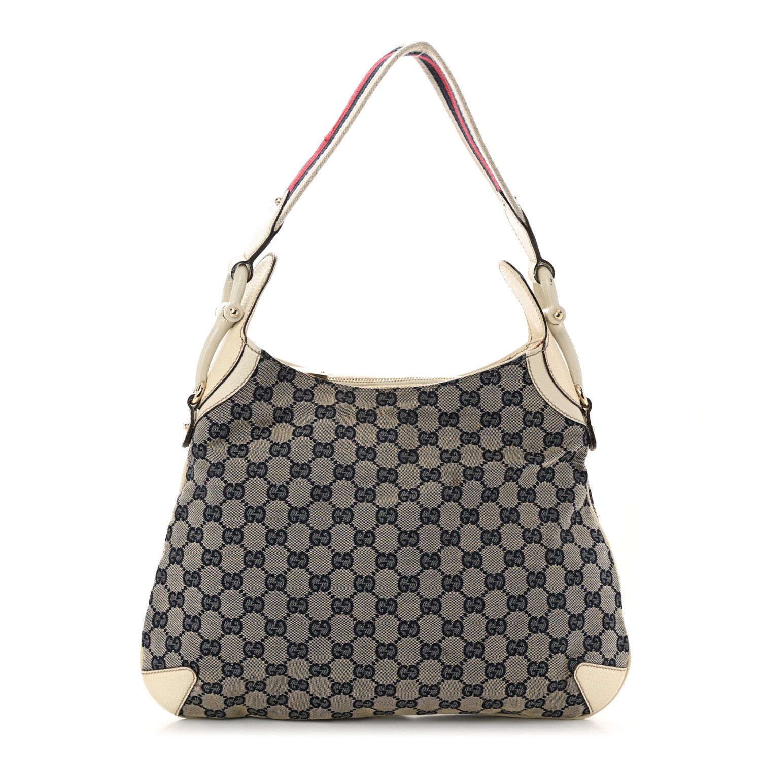 Gucci Monogram Creole Hobo Ivory 1 of 16