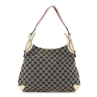 Gucci Monogram Creole Hobo Ivory 1 of 16