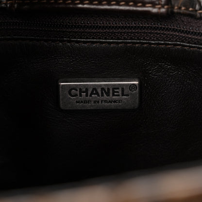 Chanel Snakeskin Executive Cerf Shopper Tote Dark Brown 7 of 16