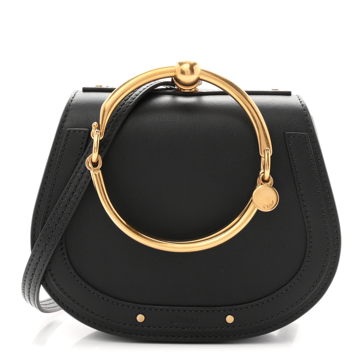 Chloe Calfskin Small Nile Bracelet Bag Black 1 of 10