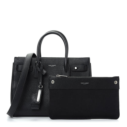 Saint Laurent Grained Calfskin Baby Sac De Jour Souple Black 1 of 9