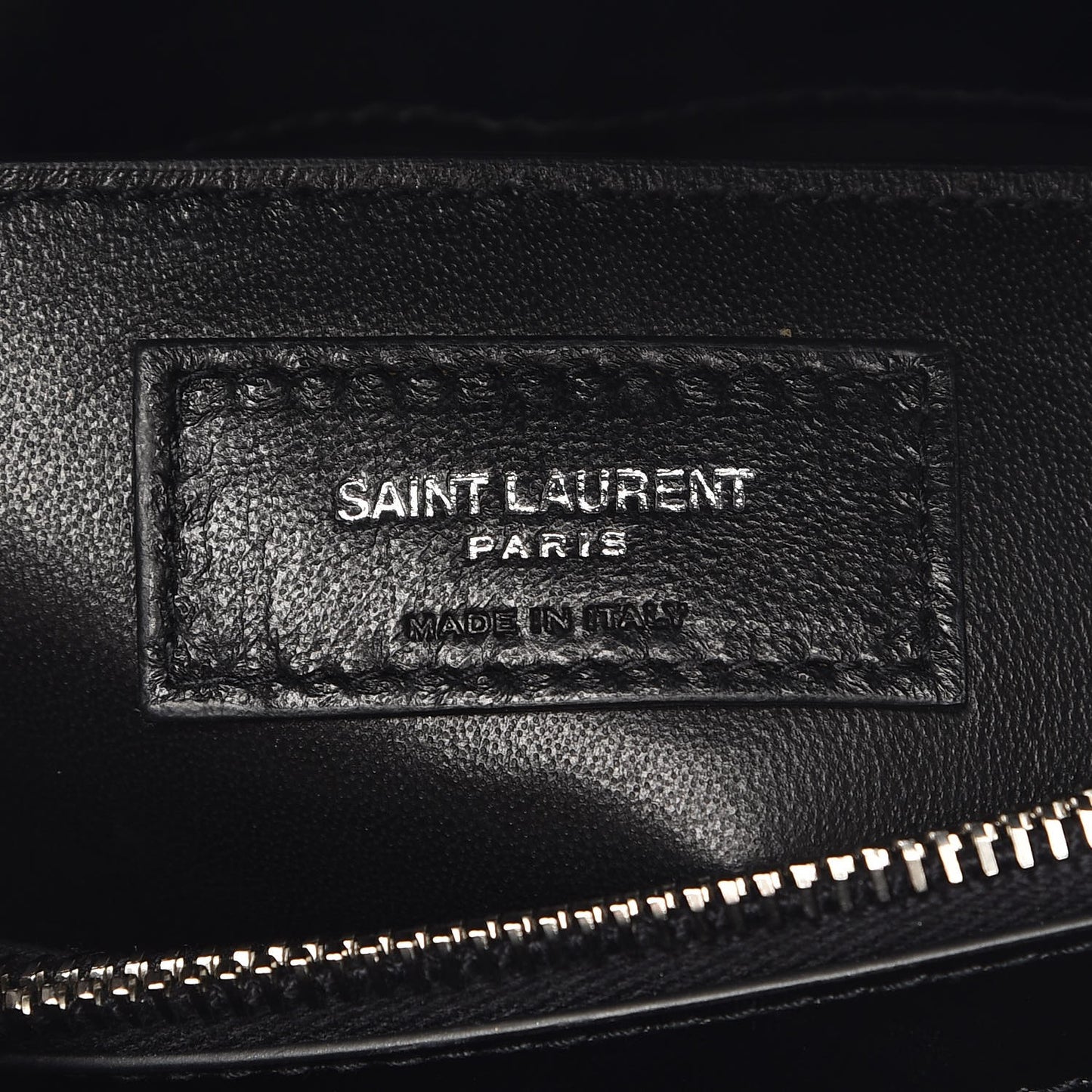 Calfskin Y Quilted Monogram Small Loulou Chain Satchel Black