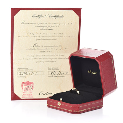 Cartier 18K Yellow Gold 3.5mm LOVE Wedding Band Ring 51 5.75 5 of 5