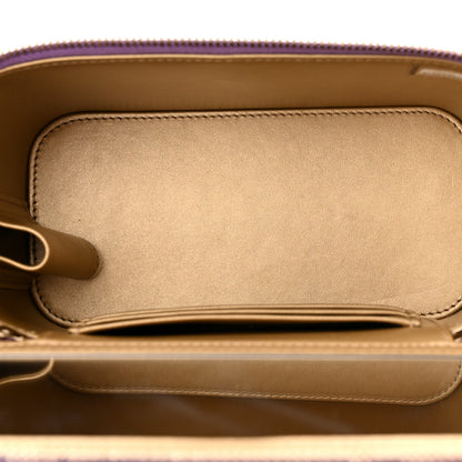 Chanel Lambskin Quilted Pearl Crush Small Vanity Case With Chain Purple 5 of 11