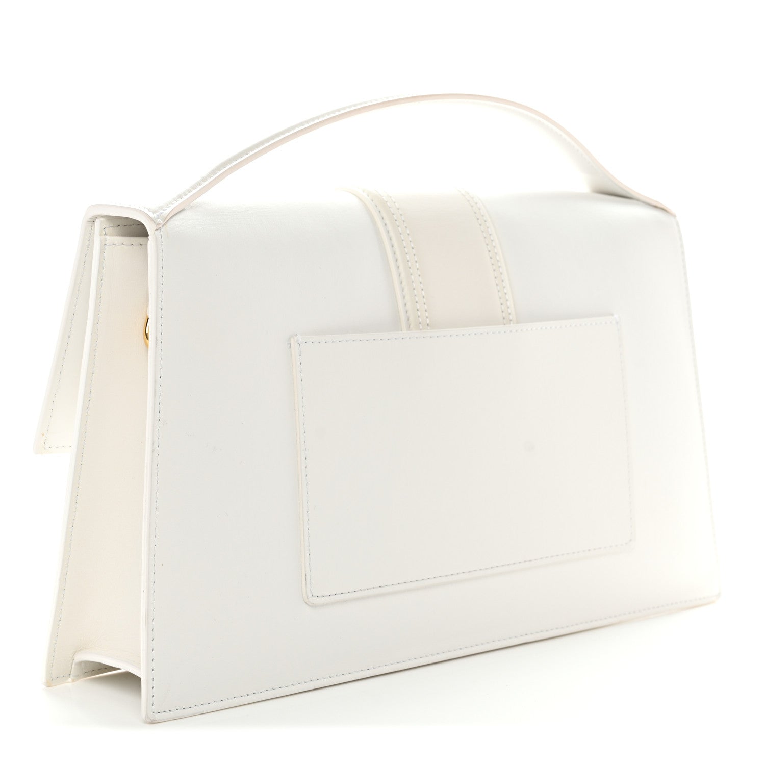 Jacquemus Smooth Calfskin Long Le Grand Bambino Clutch White 3 of 10