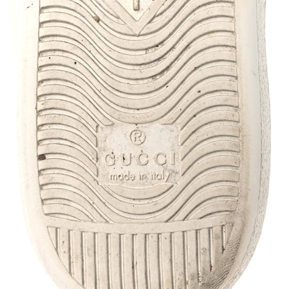 Gucci Calfskin Crocodile Web Womens Ace Sneakers 39 White Green 8 of 13