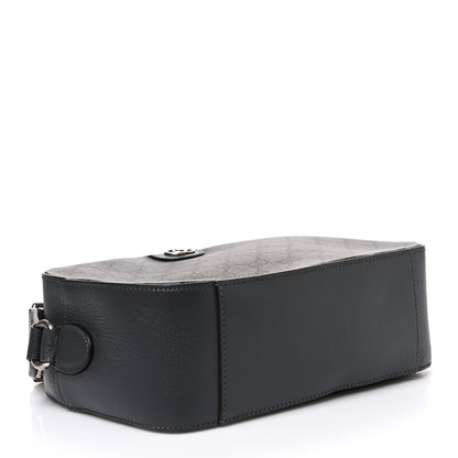 Gucci GG Supreme Monogram Textured Dollar Calfskin Ophidia Shoulder Bag Grey Black Graphite Grey 4 of 10