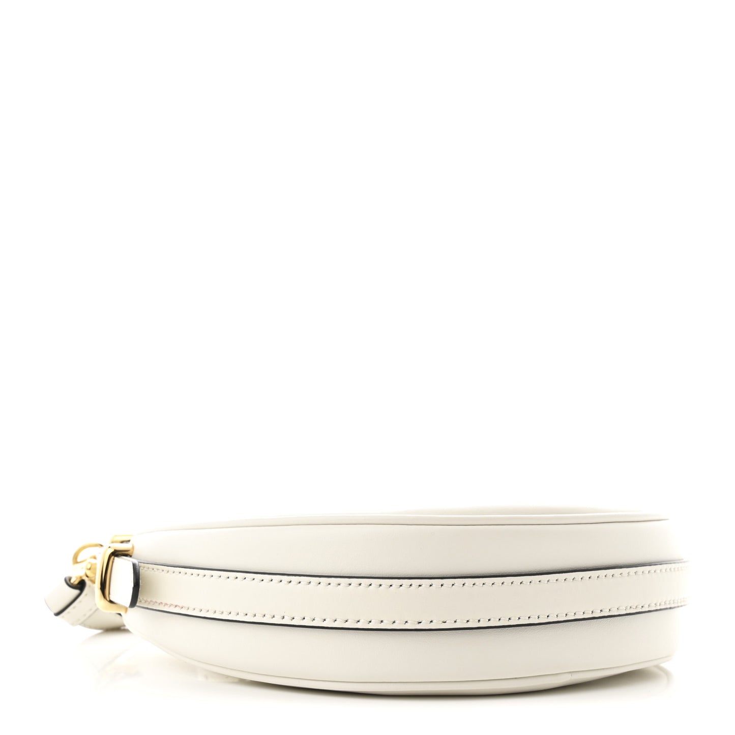 Soft Calfskin Mini Arque Shoulder Bag White