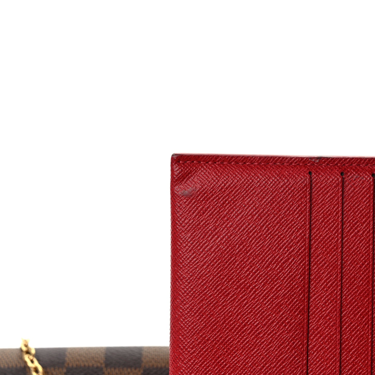 Damier Ebene Pochette Felicie Chain Wallet